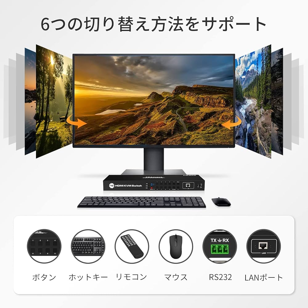 TESmart KVM Switch 16入力1出力 Amazon.co.jp: TESmart KVMスイッチ 16入力1出力 HDMI KVM切替器